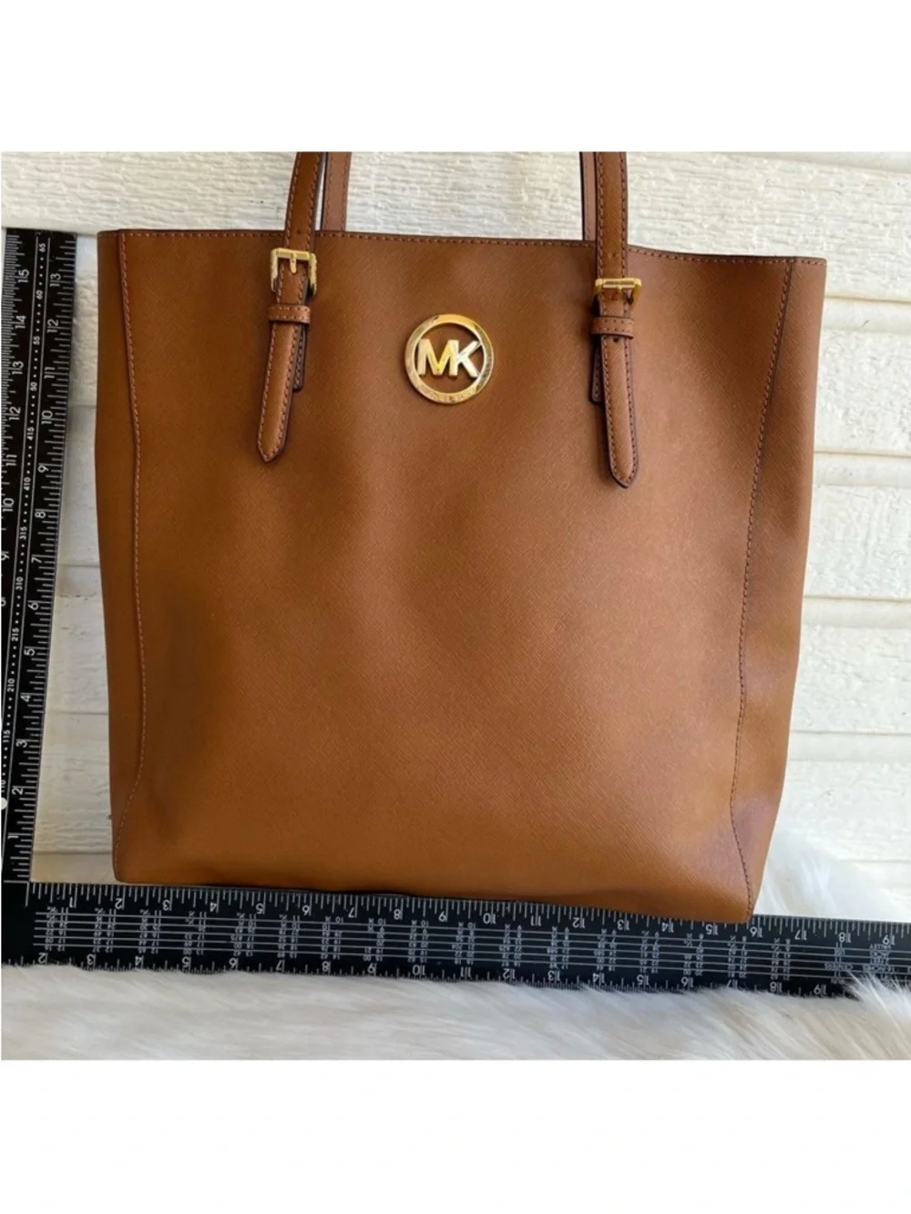 MICHAEL KORS Acorn Jet Set North South Laptop Work Tote Selma Raven - Picture 3 of 12